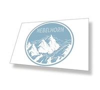 Destination Vinyl ltd Poster A4 Nebelhorn Mountains Peak Adventure Art Print 29.7 X 21 cm 280gsm Satin Gloss Photo Paper #59190