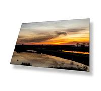 Destination Vinyl ltd Poster A4 Starling Murmuration Sunset Birds Wild Art Print 29.7 X 21 cm 280gsm Satin Gloss Photo Paper #53443