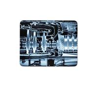 Destination Vinyl Ltd Power Plant Mouse Mat Pad - Gears Turbine Engineer Men's Computer #16423