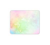 Destination Vinyl Ltd Pretty Rainbow Cloud Mouse Mat Pad - Marble Effect Dreamy Computer #14726
