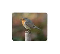 Destination Vinyl Ltd Pretty Robin Mouse Mat Pad - Garden Bird Birds Gardening Computer #13116