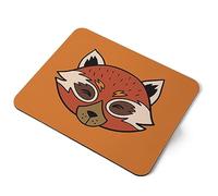 Destination Vinyl ltd Red Panda Bear Cute Animals Wild Cartoon Flexible Rectangle 5mm Rubber Mouse Mat Pad Office Home Novelty Printed Desk Accessory #58679