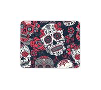 Destination Vinyl Ltd Red Rose Sugar Skulls Mouse Mat Pad - Skull Girls Student Computer #14215