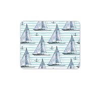 Destination Vinyl Ltd Sailing Boat Pattern Mouse Mat Pad - Ship Nautical Anchor Computer #12441