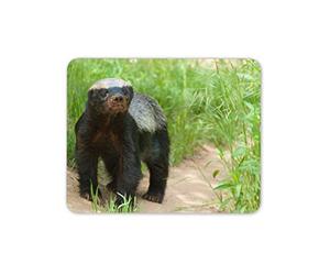 Destination Vinyl Ltd Scary honey Badger Mouse Mat Pad - Natural World Wildlife PC Fun #16108