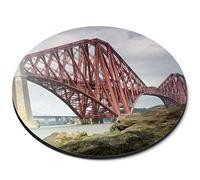Destination Vinyl Ltd Scottish Forth Road Bridge Scotland - Flexible Round 5mm Rubber Mouse Mat Pad Office Home Novelty Printed Desk Accessory 16231