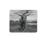 Destination Vinyl Ltd Scottish Highland Cows Mouse Mat Pad - Wild Cattle Horns Computer #15728