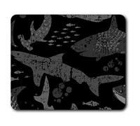 Destination Vinyl Ltd Sharks Whale Fish Diving Mouse Mat Pad Computer PC Laptop Gaming Office Home Desk Accessory Gadget #41191