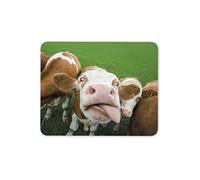 Destination Vinyl Ltd Silly Cow Mouse Mat Pad - Cattle Farm Animal Funny Cows Fun Computer Mouse Pad