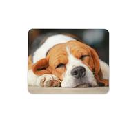 Destination Vinyl Ltd Sleepy Beagle Mouse Mat Pad - Dog Puppy Hound Cute Pet Fun Computer #15506