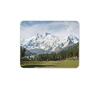 Destination Vinyl Ltd Snowy Mountain Range Mouse Mat Pad - Ski Snowboard Alpine Computer #14127