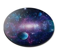 Destination Vinyl Ltd Solar System Space Planets Globe - Flexible Round 5mm Rubber Mouse Mat Pad Office Home Novelty Printed Desk Accessory 13188