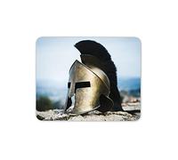Destination Vinyl Ltd Spartan Helmet Troy Warrior Battle Gear Mouse Mat Pad - Fun Computer #16170