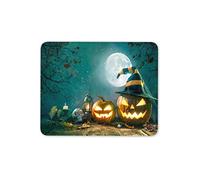 Destination Vinyl Ltd Spooky Pumpkins Mouse Mat Pad - Halloween Full Moon Skull Computer #14882