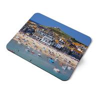 Destination Vinyl Ltd St. Ives Cornwall Beach England UK Flexible Rectangle 5mm Rubber Mouse Mat Pad Office Home Novelty Printed Desk Accessory #52128