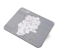 Destination Vinyl ltd Stoke-on-Trent District Flexible Rectangle 5mm Rubber Mouse Mat Pad Office Home Novelty Printed Desk Accessory #55603