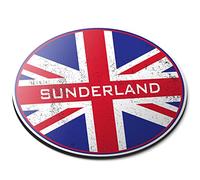 Destination Vinyl Ltd Sunderland England Flag Circle Flexible Round 5mm Rubber Mouse Mat Pad Office Home Novelty Printed Desk Accessory #60819