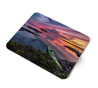 Destination Vinyl Ltd Sunset Kayak Lake Ontario Canada Flexible Rectangle 5mm Rubber Mouse Mat Pad Office Home Novelty Printed Desk Accessory #53455