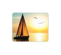 Destination Vinyl Ltd Sunset Sailing Ocean Sea Life Boating Mouse Mat Pad - Computer #16145