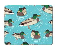 Destination Vinyl Ltd Swimming Mallard Ducks Mouse Mat Pad - Duck Bird Anatidae Computer #13123