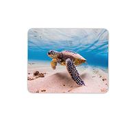 Destination Vinyl Ltd Swimming Turtle Mouse Mat Pad - Tortoise Diving Scuba Sea Gift PC Computer #8503