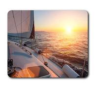Destination Vinyl Ltd Yacht Sailing Ocean Boat Sea Mouse Mat Pad Computer PC Laptop Gaming Office Home Desk Accessory Gadget 2302