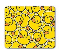Destination Vinyl Ltd Yellow Rubber Ducks Duckling Mouse Mat Pad Computer PC Laptop Gaming Office Home Desk Accessory Gadget 2078