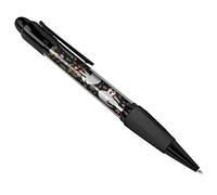 Destination Vinyl Pens Cute Lazy Sloth Flowers Art Print Black Ballpoint Pen - Student #8411