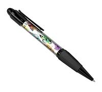 Destination Vinyl Pens Watercolor Pretty Painted Butterflies Black Ballpoint Pen - Student #8160