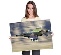 Destination Vinyl Posters A1 - F-4 Phantom Fighter Jet Aircraft Art Print 90 X 60 cm 180gsm satin gloss photo paper #12462