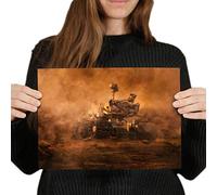 Destination Vinyl Posters A4 - Mars Rover Planet Space Science Art Print 29.7 X 21 cm 280gsm satin gloss photo paper #45684