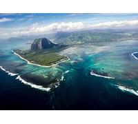 Destination Vinyl Posters A4| Waterfall Mauritius Poster Size A4 Falls Nature Poster #12354