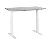 Beliani Electric Adjustable Standing Desk Destines Grey/ White 120 Cm 72 Cm