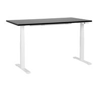 Beliani Electric Adjustable Standing Desk DESTINES Black/ White 160 cm 72 cm, Black
