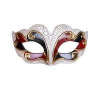 Destiny 2 Costumes for Boys Half Face Design For Kids Perfect For Western Festival Parties Carnivals Plastic Material Face Glue for Cosplay (Red, 15X8CM)