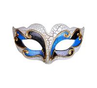 Destiny 2 Costumes for Boys Half Face Design For Kids Perfect For Western Festival Parties Carnivals Plastic Material Face Glue for Cosplay (Blue, 15X8CM)