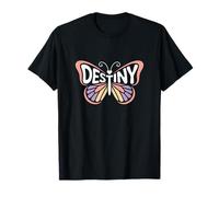 Destiny Butterfly - Personalized Cute Name Word Art T-Shirt