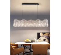 Destiny Gear Modern Living Room Chandelier with Double-Layer Crystal and French Light Luxury Style (Double Gear 80 + 42cm)