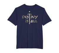 Destiny is All T-Shirt, Men's Big and Tall, Navy Blue, 4X Tall