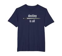 Destiny is All T-Shirt, Men's Big and Tall, Navy Blue, 6X Tall