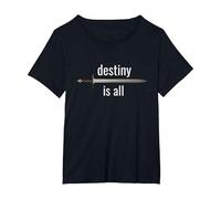 Destiny is All T-Shirt, Women's Plus, Black, 1X