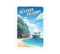 Destiny Islands Kingdom Hearts Poster Canvas Poster Bedroom Decor Sports Landscape Office Room Decor Gift Unframe 12x18inch(30x45cm)