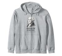 Destiny Starts With Character George Washington Zip Hoodie
