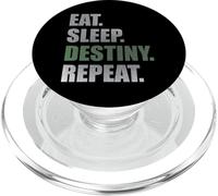 Destiny T-Shirt Eat Sleep Destiny Repeat Short Sleeve PopSockets PopGrip for MagSafe