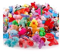 Destlife 72 Pack Mini Plush Animals, Small Plush Animals Bulk Stuffed Animals, Claw Machine Carnival Award, Plush Toys for Classroom Treasure Box, Easter Baskets