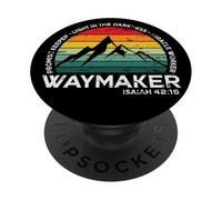 Destressed Way Maker Miracle Worker Light in the Darkness PopSockets Adhesive PopGrip
