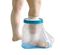 DESTRIC Non-Slip Waterproof Foot Cast Cover for Shower Bath, Foot Protector Adult Keep Ankle Leg Cast Bandage Dry, Watertight Shower Boot Bag for Broken Toe,Wound, Burns,Injuries, Reusable
