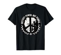 Destroy Power Not People Activist Peace Art T-Shirt