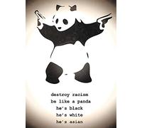 Destroy Racism Panda - Banksy Poster 39,5 x 55 cm