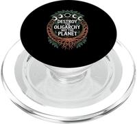 Destroy the Oligarchy Not the Planet Anti Oligarchy PopSockets PopGrip for MagSafe